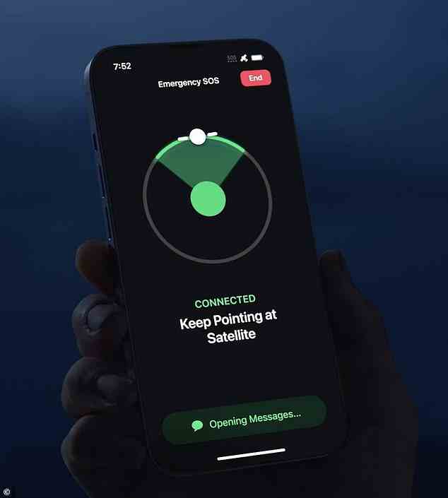 iPhone 14 family connects directly to a satellite by showing you where to point your smartphone, allowing you to then send a 'custom short text' created by an algorithm that shares the emergency message in just 15 seconds