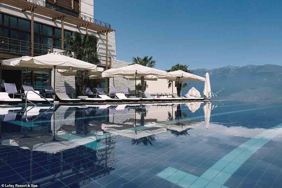 Lefay Resort & Spa's pool sits high on a mountainside - as you reach the edge, it can feel as if you're about to take off