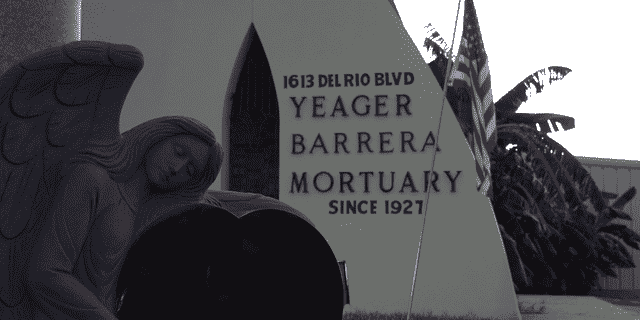 Die Leichenhalle von Yeager Barrera in Eagle Pass, Texas. 