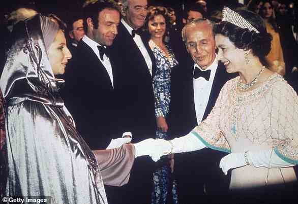 Barbara Streisand paid tribute on Instagram with a photograph of her meeting the Queen in March 1975. She wrote: 'Sad to hear about the passing of Queen Elizabeth II'