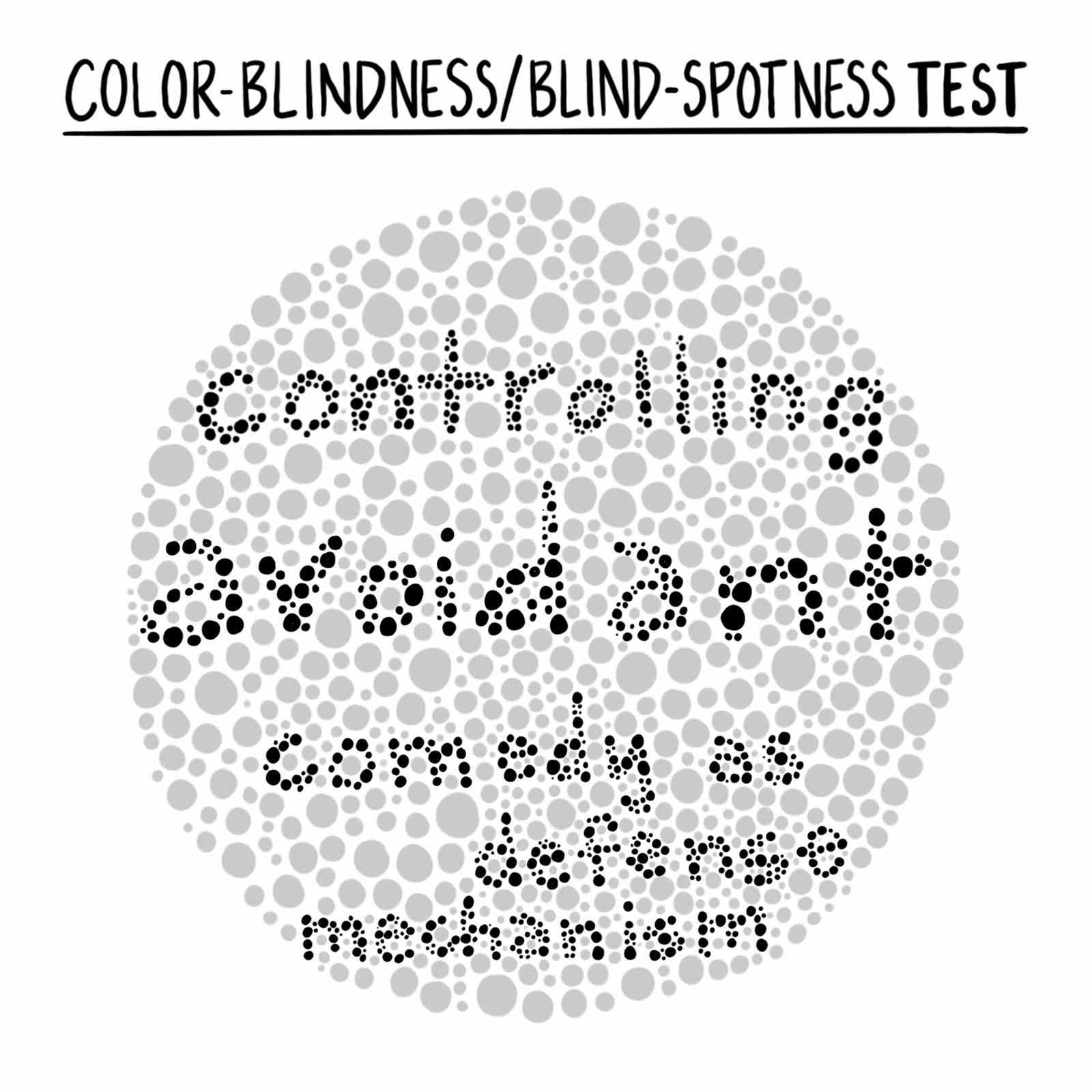 Farbenblindheitstest über Vermeidungskomik als Abwehrmechanismus