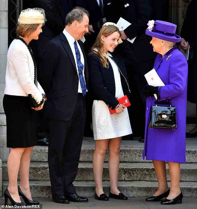 Die Queen genoss 2017 ein angenehmes Gespräch mit Lord Snowdon, seiner Tochter und seiner damaligen Frau