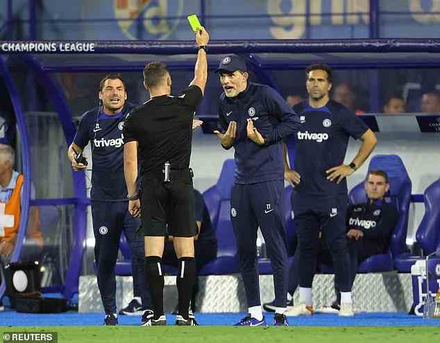 Fofana wurde vertreten, als Dinamo Zagreb Chelsea besiegte und Thomas Tuchel (im Bild) entlassen wurde