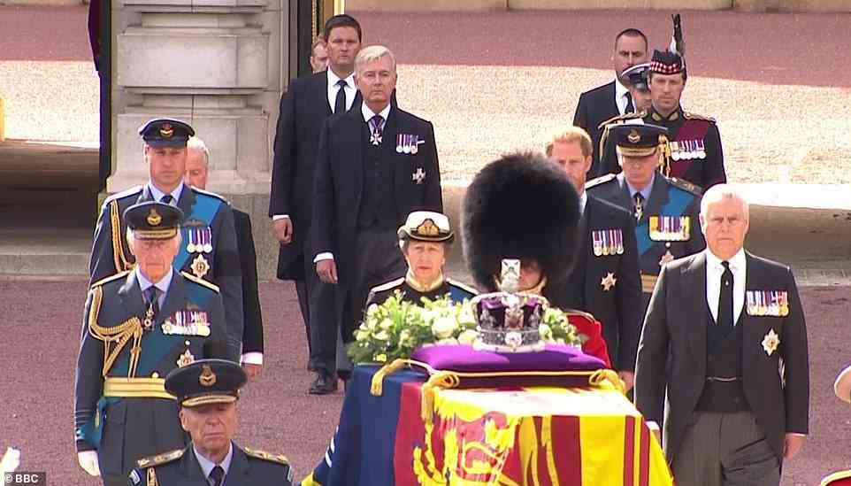 The Princess Royal donned her decorative royal navy uniform for the occasion