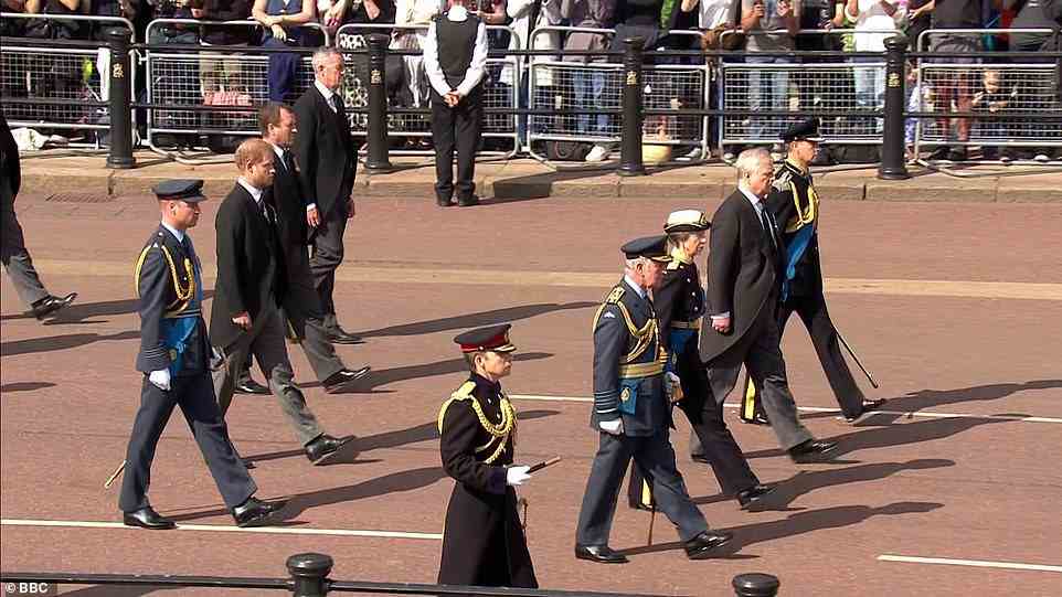 Alongside Anne, King Charles, Prince William, and Prince Edward also donned military garb