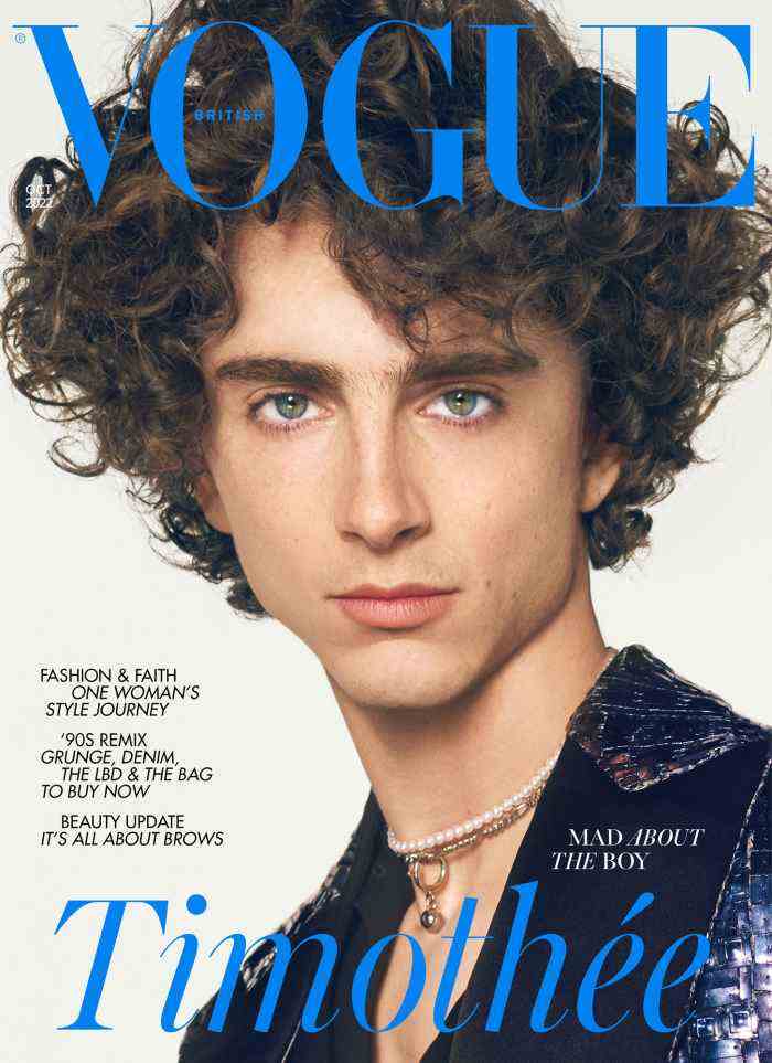 Timothee Chalamet schreibt Geschichte als erster Mann, der das Cover der britischen Vogue zierte