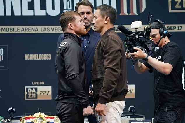 Alvarez und Gennady Golovkin werden am Samstagabend in ihrer Las Vegas-Trilogie kämpfen