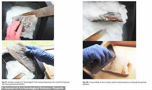 An Ig Nobel award winning researcher concluded that 'knives manufactured from frozen human feces do not work'