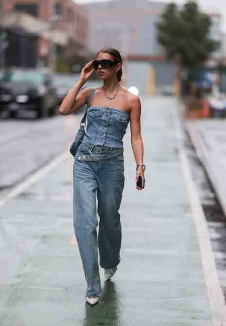 Baggy-Jeans NYFW Streetstyle