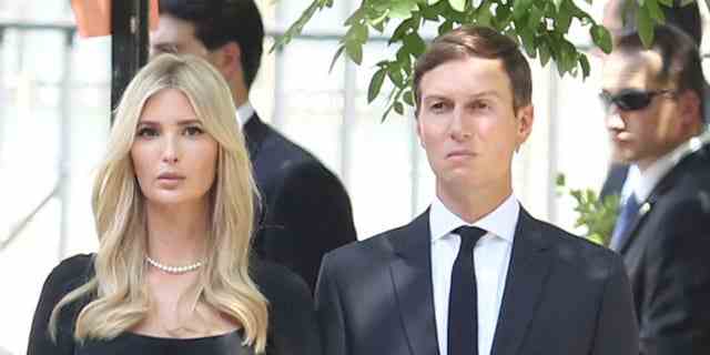 Ivanka Trump und Ehemann Jared Kushner zogen im Januar 2021 nach Miami. Die beiden sind hier bei der Beerdigung von Ivankas Mutter, Ivana Trump, abgebildet.