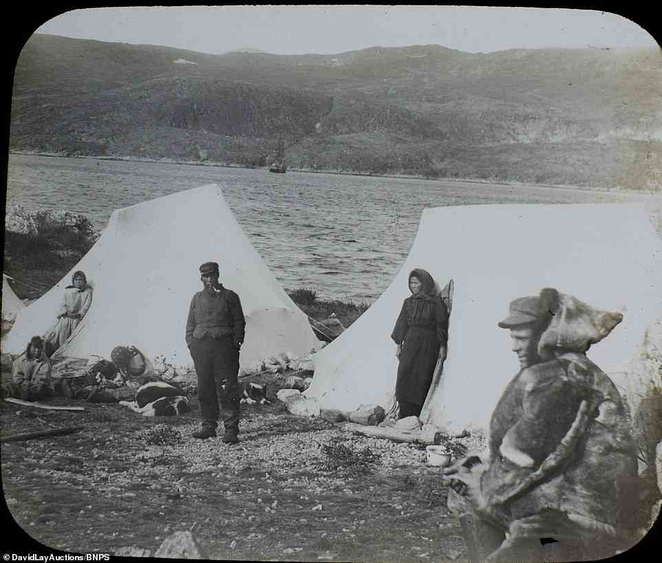 Missionaries camping with locals as they converted Inuit to Christianity in Labrador during the 19th century