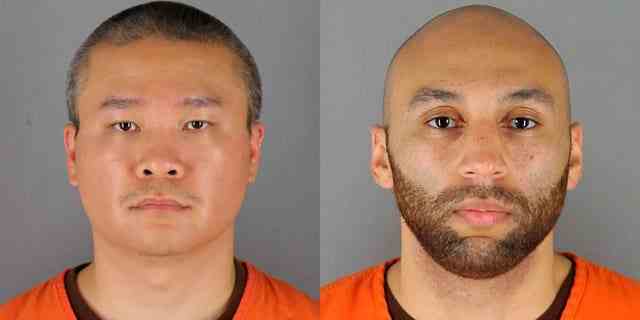 Tou Thao (links) und J. Alexander Kueng (rechts) sind die verbleibenden ehemaligen Polizeibeamten von Minneapolis, die wegen George Floyds Tod angeklagt sind
