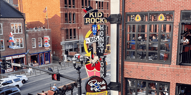 Kid Rock's Big Ass Honky Tonk and Rock 'n' Roll Steakhouse is one of the biggest bars on Lower Broadway, with room for up to 2,000 guests in rowdy downtown Nashville. Slapping your name and image on a downtown Nashville nightclub is a status symbol among celebrity musicians. 