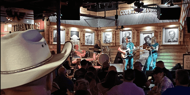 The Music City Bar and Grill is located on Music Valley Drive just outside Opryland, east of downtown Nashville.