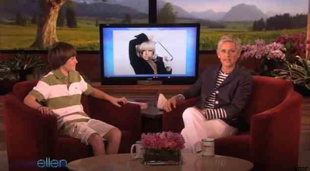 Chance made his first appearance on The Ellen Show in May 2010, when he was just 12 years old (seen), after the TV host spotted a viral video of him singing Lady Gaga's hit Paparazzi