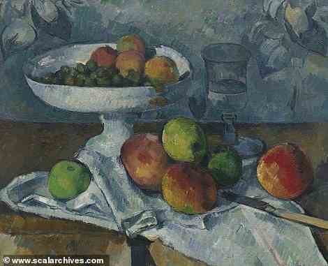 Cezannes Werk Stillleben mit Obstschale.  Die Londoner Tate Modern veranstaltet nächsten Monat eine Retrospektive der Arbeit des Künstlers