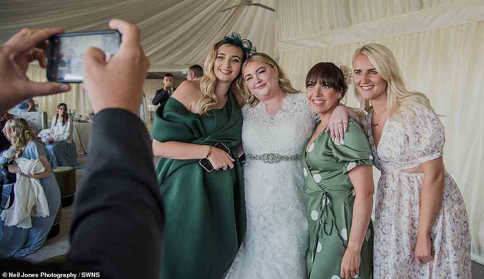 When Kayley discovered the groom really had gone, her videographer jokingly suggested that she go ahead with the wedding anyway. She said: 'I'd spent all this money, I'd been looking forward to the food, a dance with my dad, spending time with my family, so why not?'