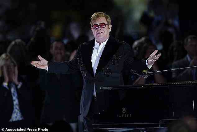 It was John's first White House gig since he performed with Stevie Wonder at a state dinner in 1998 honoring British Prime Minister Tony Blair. At age 75, John is on a farewell tour after performing for more than 50 years