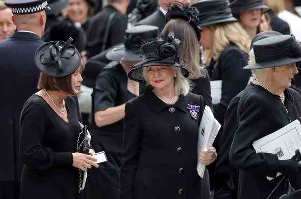 Angela Kelly bei der Beerdigung der Queen 
