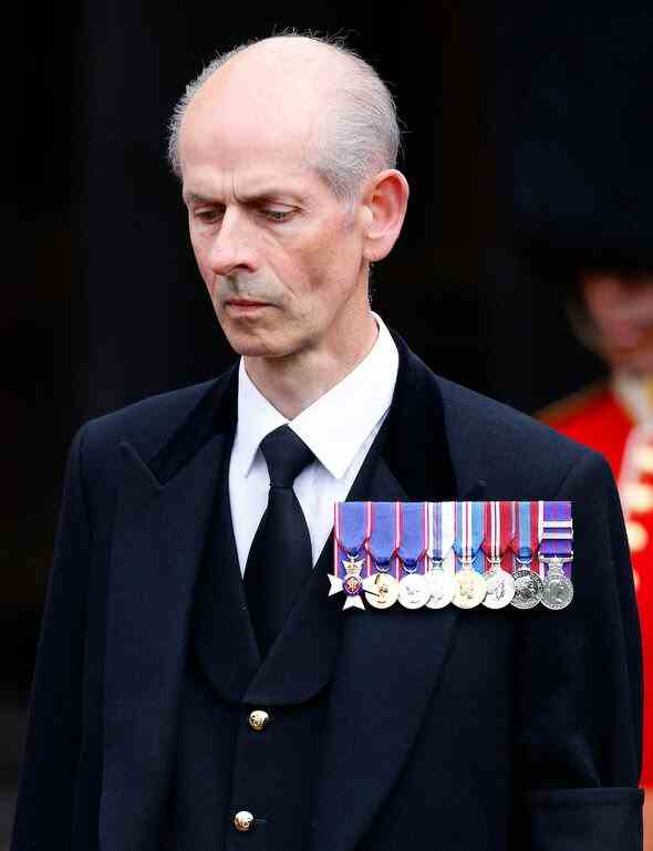 Paul Whybrew bei der Beerdigung der Queen