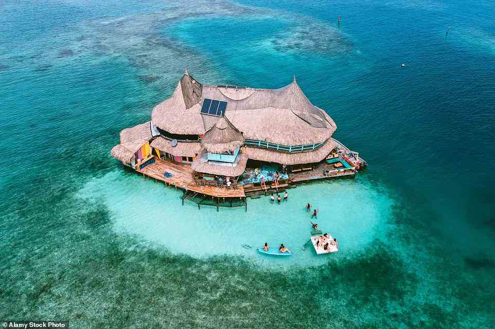The Casa en el Agua floating eco-hostel is located on Colombia's dreamy Caribbean Coast