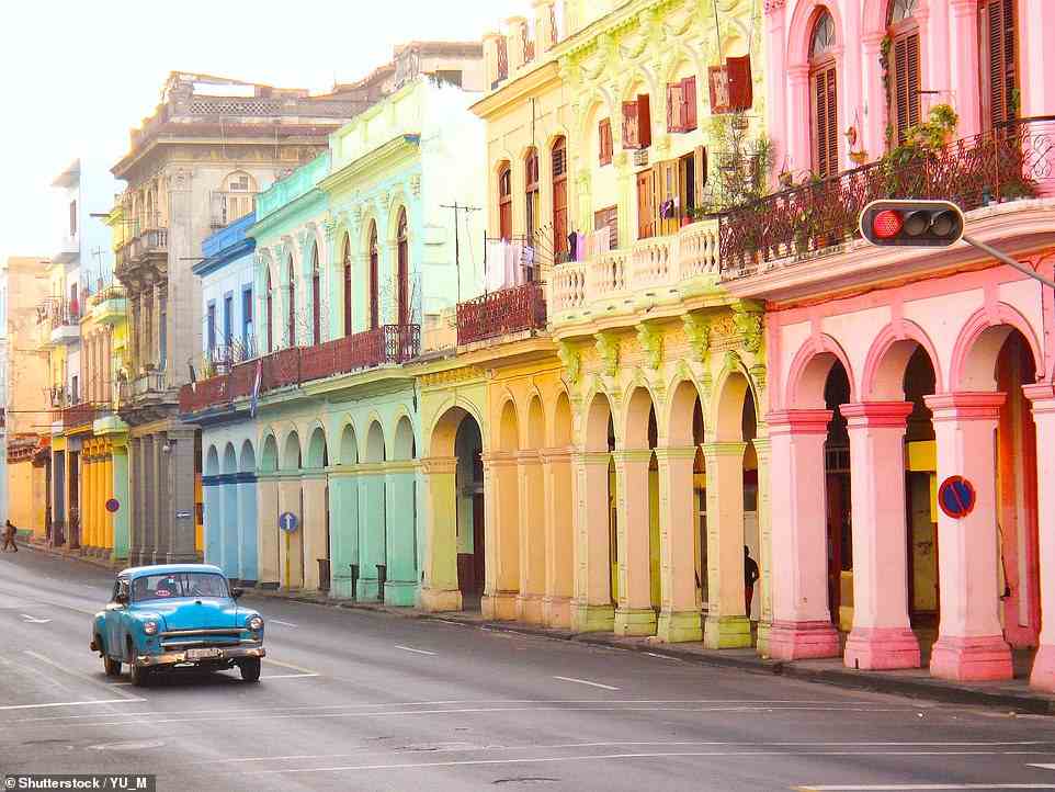 On the Ambience cruise you'll have four days to explore Cuba (the island's capital, Havana, is pictured above). The cost of the trip includes meals, on-board activities and entertainments