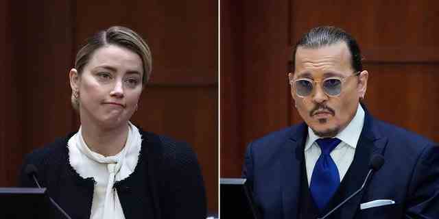 Amber Heard und Johnny Depp aus dem wirklichen Leben werden von den Schauspielern Megan Davis bzw. Mark Hapka dargestellt.
