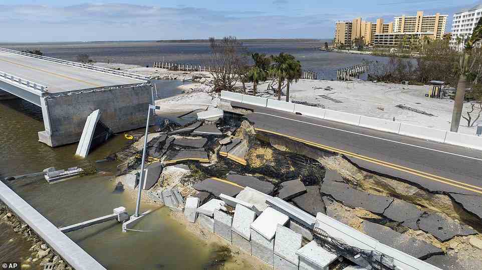SANIBEL ISLAND: A section of the Sanibel Causeway was lost due to the effects of Hurricane Ian, and it is unclear when repairs will begin