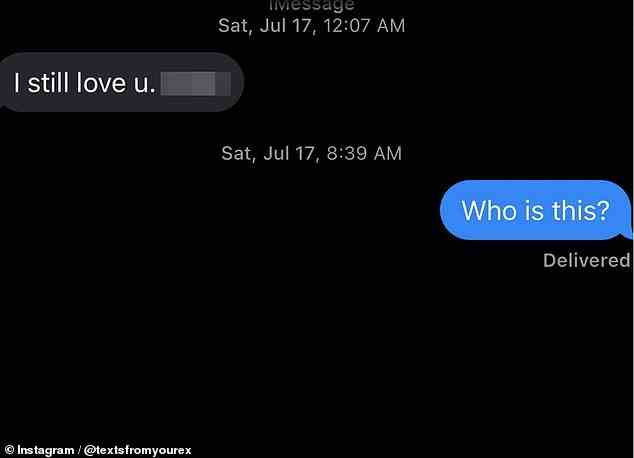 Dieser Ex hat die Situation möglicherweise falsch verstanden, als er seiner früheren Flamme ein Geständnis per SMS geschickt hat – nur um es ihm ins Gesicht geworfen zu bekommen