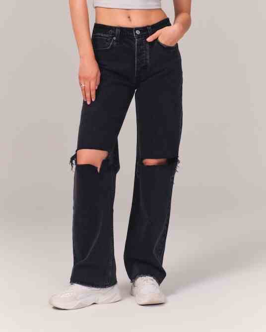 Abercrombie & Fitch Baggy-Jeans im Stil der 90er mit niedriger Leibhöhe