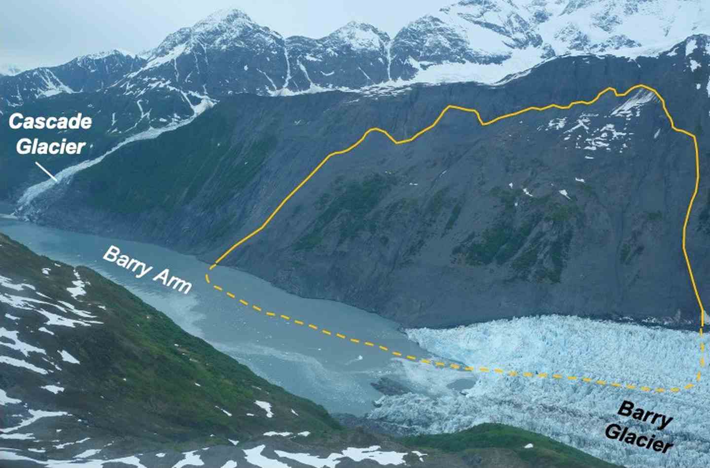 Erdrutsch von Barry Arm, Alaska Department of Natural Resources, Division of Geological and Geophysical Surveys