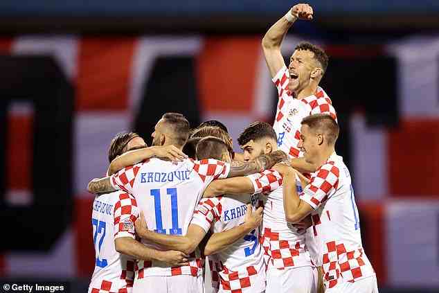 Der neue Tabellenführer der Gruppe A1, Kroatien, besiegte Dänemark heute Abend in einem engen Duell mit 2:1 in Zagreb