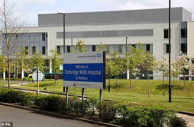 Im Bild: Das Tunbridge Wells Hospital in Kent gilt als das einzige Krankenhaus des Gesundheitswesens, das derzeit das Einzimmermodell für seine 400 Betten verwendet