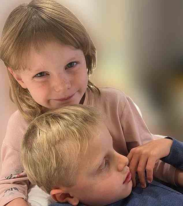 Princess Gabriella, pictured here with her twin brother Prince Jacques, took a pair of scissors to their hair, resulting in these uneven 'dos
