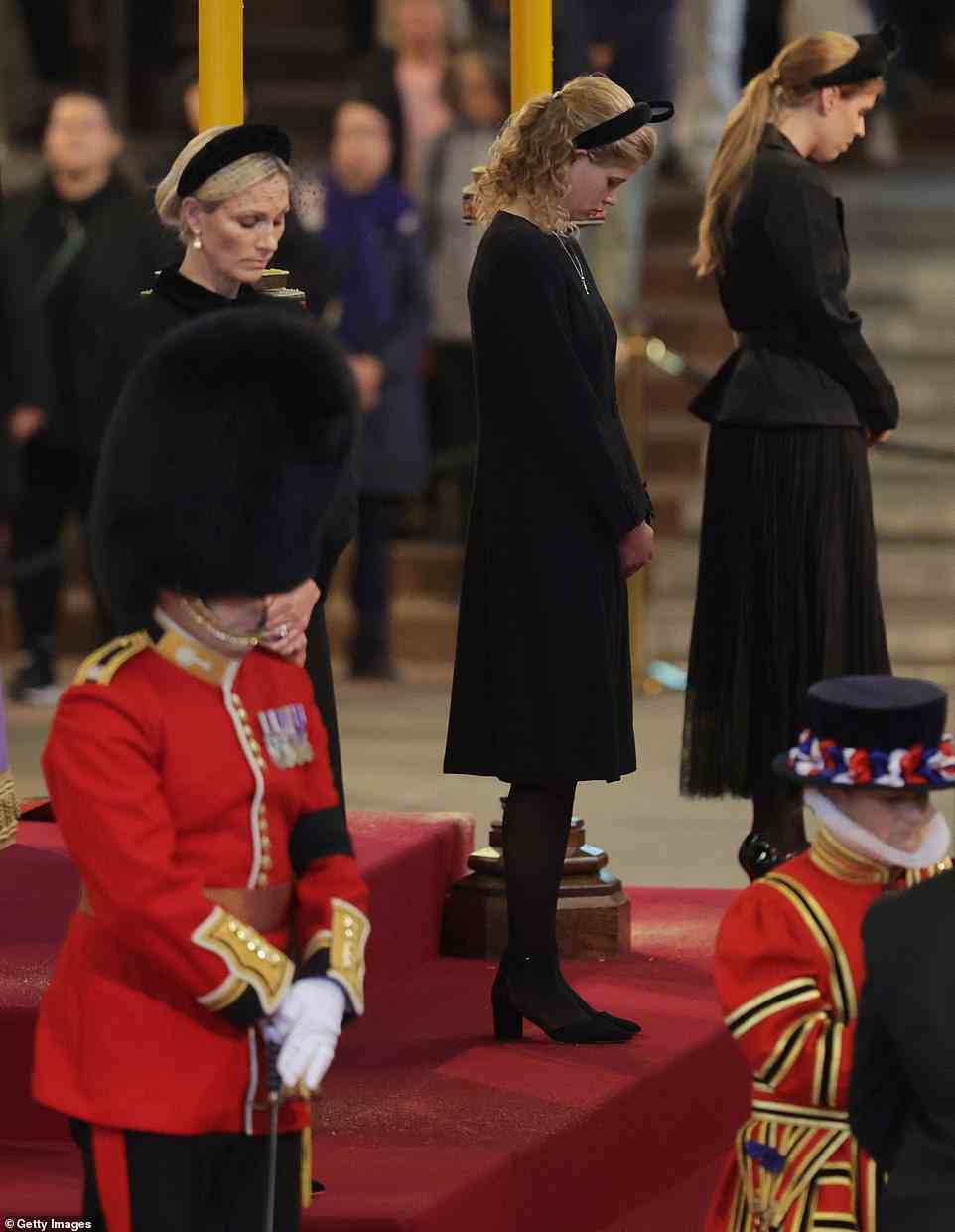 Zara Tindall, Princess Beatrice, Princess Eugenie and Lady Louise Windsor followed in the footsteps of Princess Anne by taking part in a ceremony that has been traditionally reserved for male members of the Royal Family