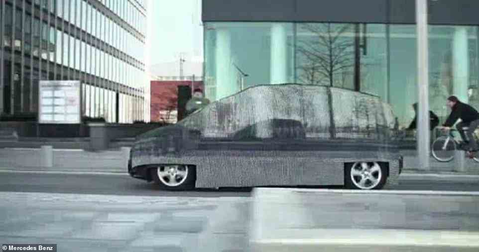 In 2012, engineers at Mercedes Benz applied a similar camouflage technology to their zero emissions F-Cell car