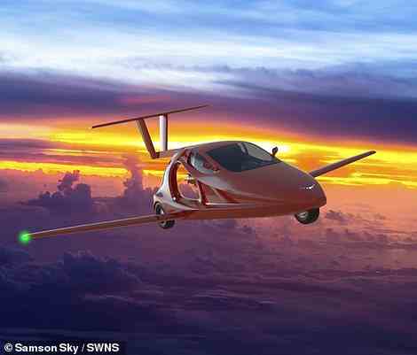 Real-life flying cars include the Samson Switchblade, a sports car that can whizz through the air at 200 mph and has been in development for 14 years