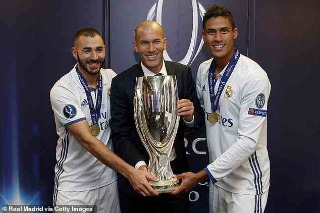 Zinedine Zidane gewann zwei LaLiga- und drei Champions League-Titel, als er für Madrid verantwortlich war