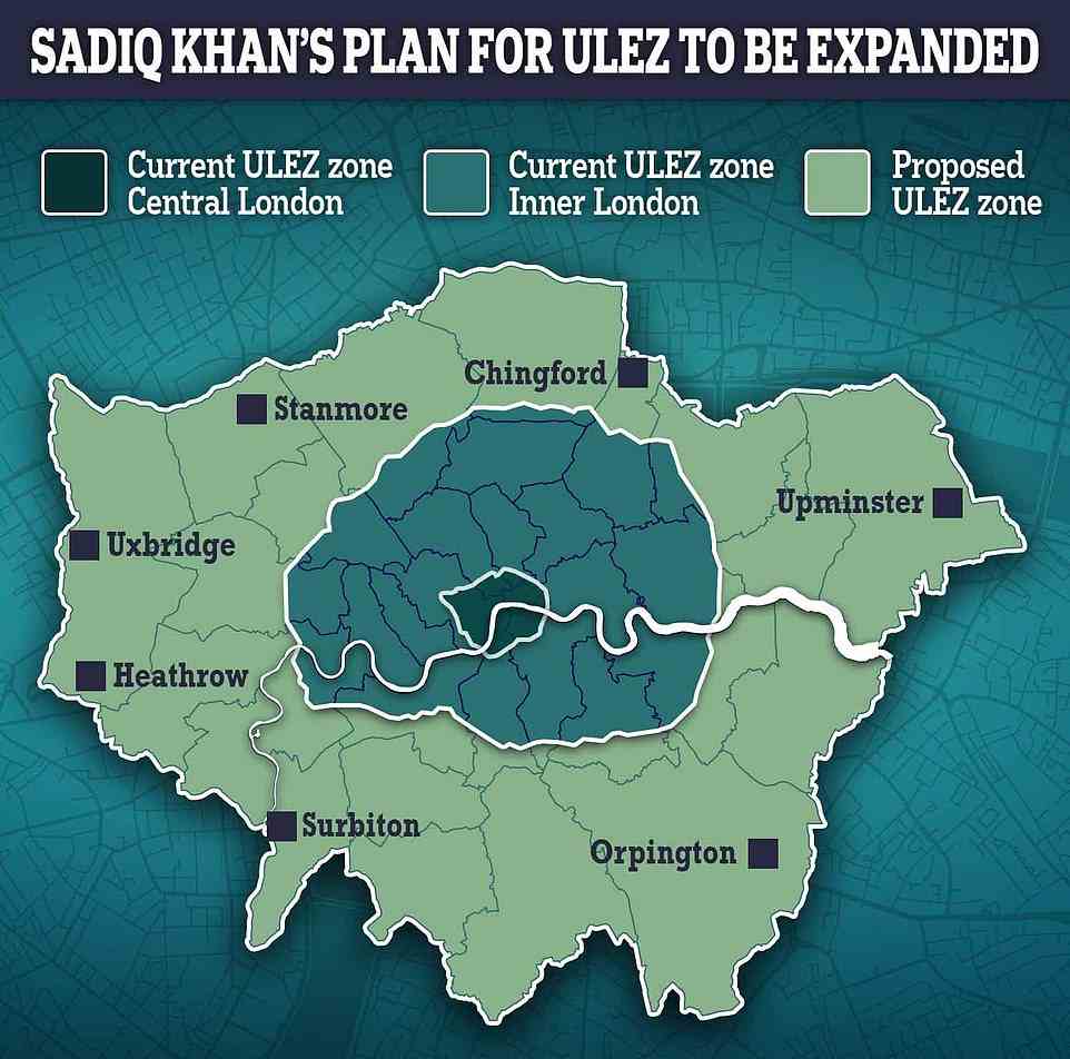 Sadiq Khan has announced plans to extend the ULEZ even wider from August 2023. The boundary will soon go around all 33 London boroughs