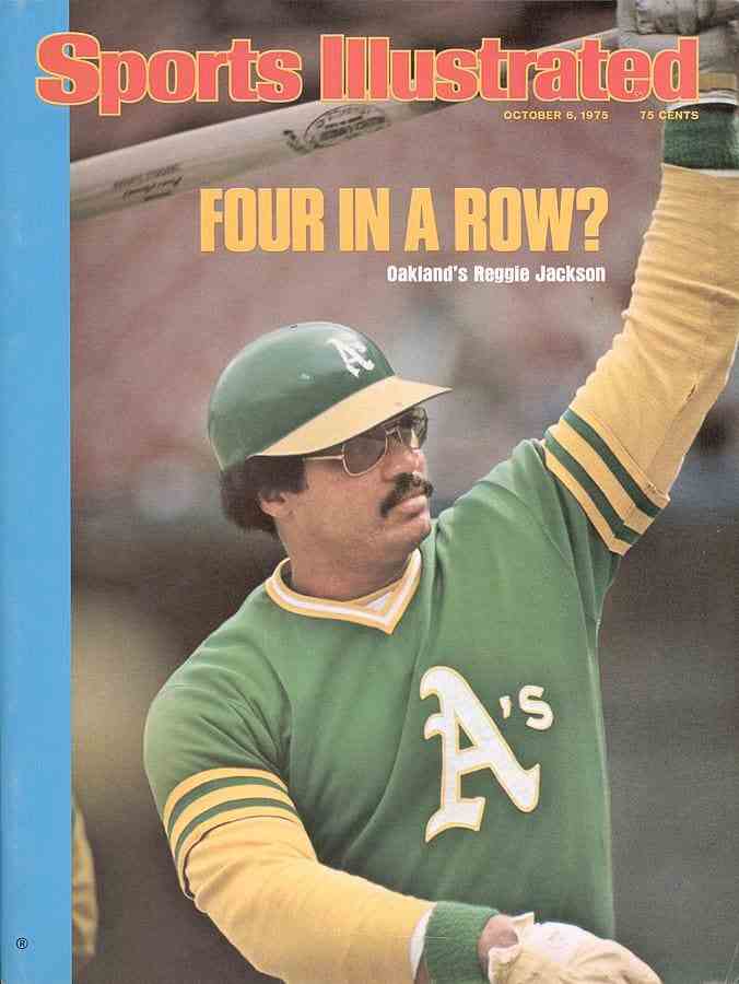 Reggie Jackson auf dem Cover von Sports Illustrated im Jahr 1975
