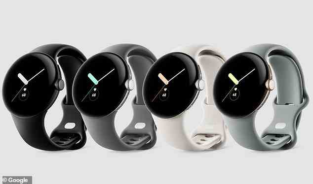 Googles allererste Smartwatch, Pixel Watch, hat ein gewölbtes Glasgesicht, ein Gehäuse aus recyceltem Edelstahl und integrierte Fitbit-Softwaretools