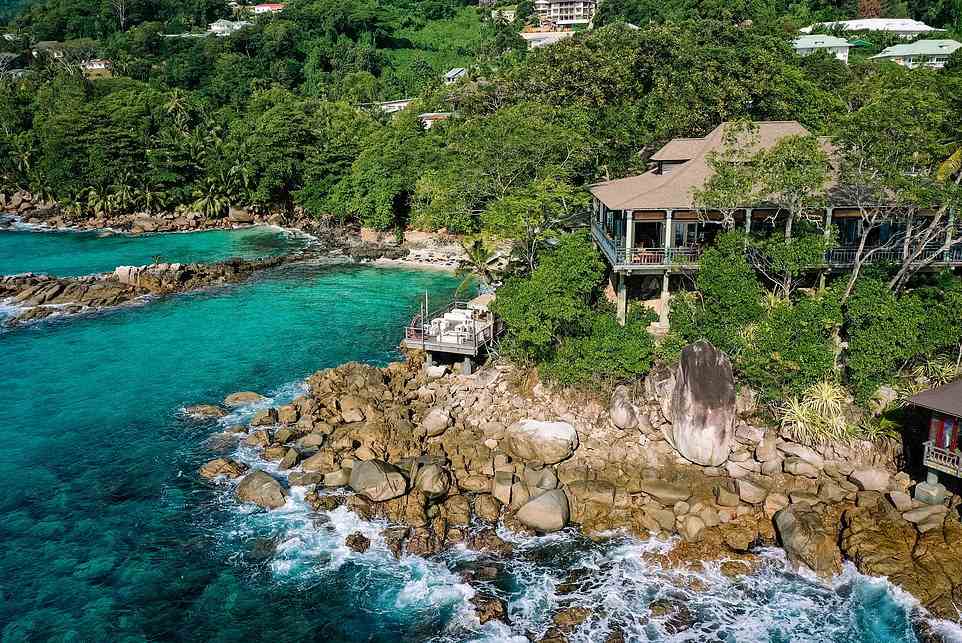 A stay at the adults-only five-star Hilton Seychelles Northolme Resort & Spa, pictured, offers 'serious indulgence'