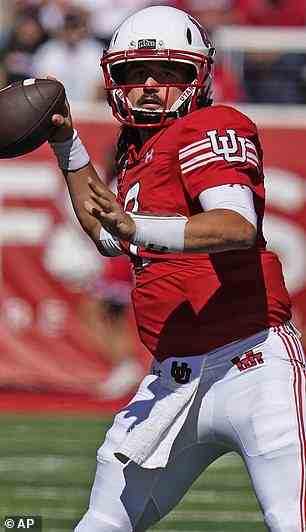 Utah quarterback Cameron Rising