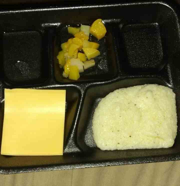One of the meals served to Alabama prisoners during the strike.