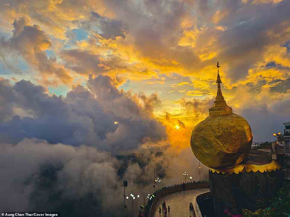 Handy-Gewinner Aung Chan Thar nahm sein Bild „Sunset“ an einem bewölkten und regnerischen Abend in Myanmar auf