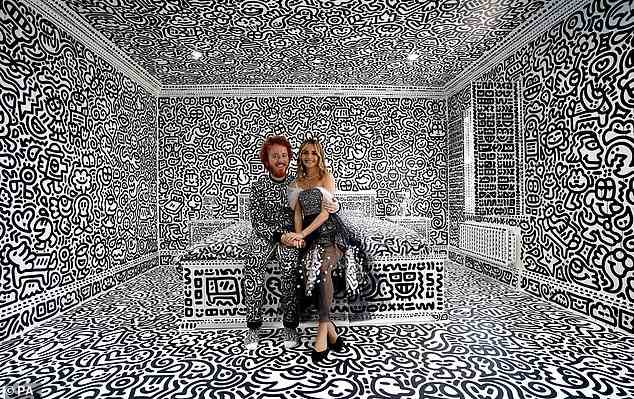 Sam and Alena say they love nothing more than sleeping in their doodle bed under their doodle duvet after brushing their teeth in their doodle bathroom
