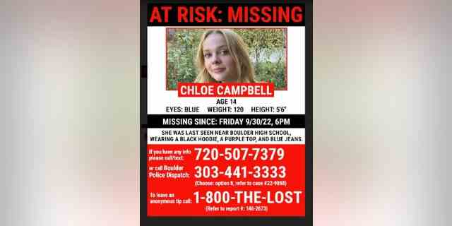 Chloe Campbell wird seit etwa einer Woche vermisst.