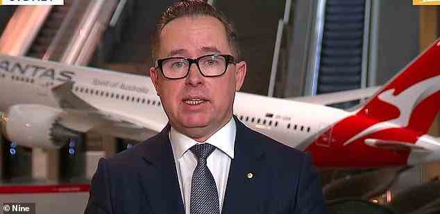 Qantas-Chef Alan Joyce behauptet, die Fluggesellschaft sei zu Unrecht von Gewerkschaften ins Visier genommen worden, da sie Rekordgewinne für Reisen nach der Pandemie erzielt