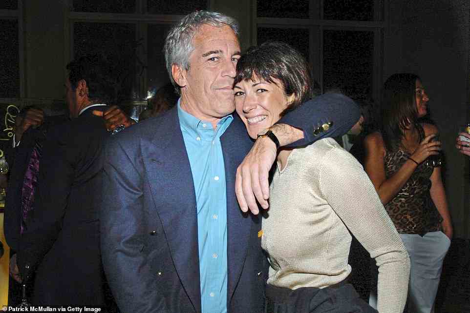 Maxwell, pictured with Epstein in New York in 2005, spoke exclusively from behind prison walls for the first time, revealing that she believes the financier's death was 'suspicious'