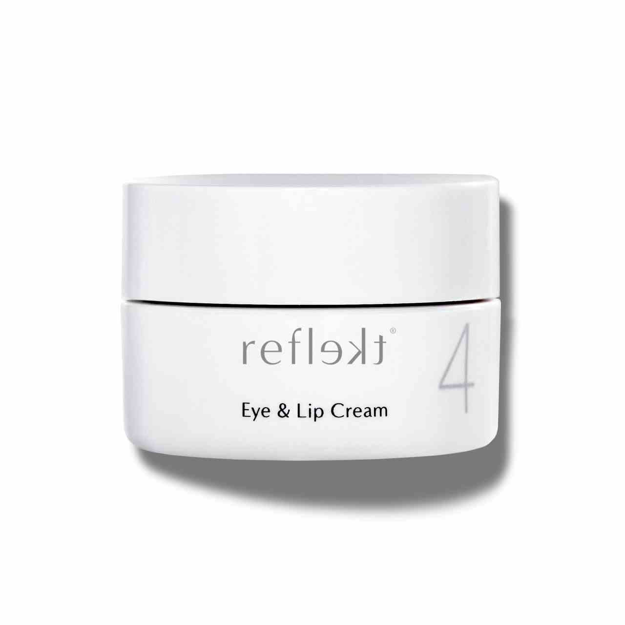 Reflekt Eye & Lip Cream white jar on white background